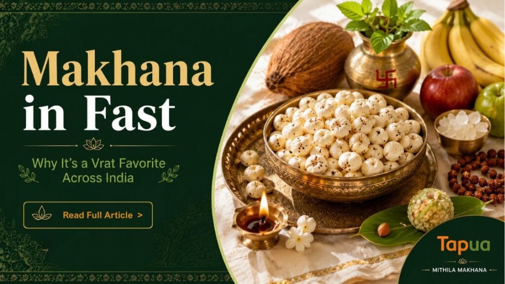 Makhana during Navratri fast — phool makhana vrat snack in bowl