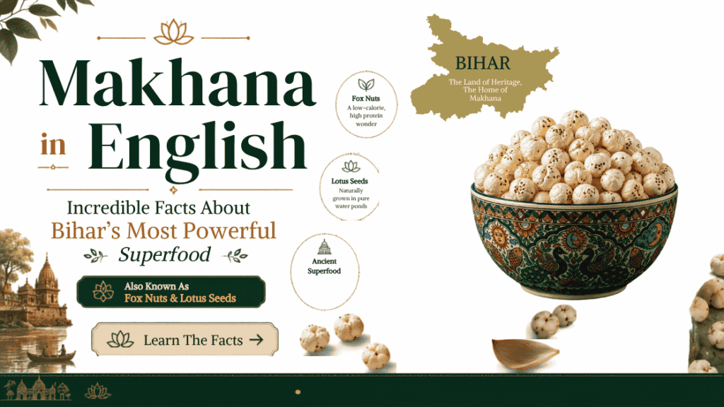 Makhana fox nuts in a bowl — what is makhana in English
