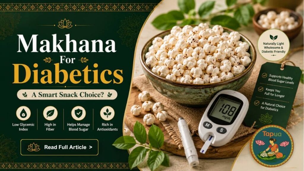 Makhana for diabetics — low glycemic index fox nuts blood sugar control