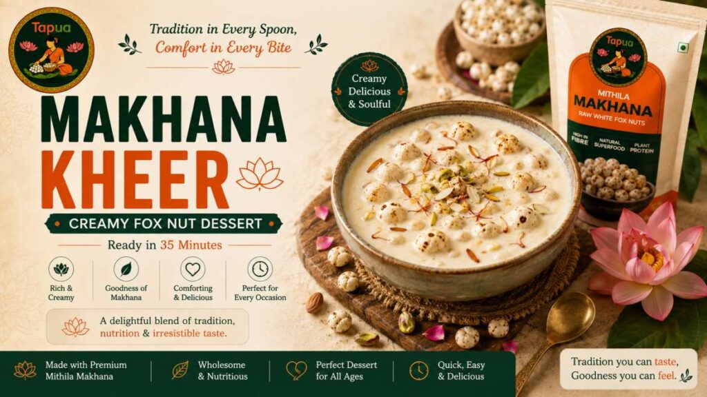 Makhana with Added milk and rice